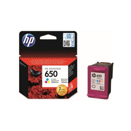 Cartouche Jet d’encre Original HP 650 – Couleurs (CZ102AE) Tunisie