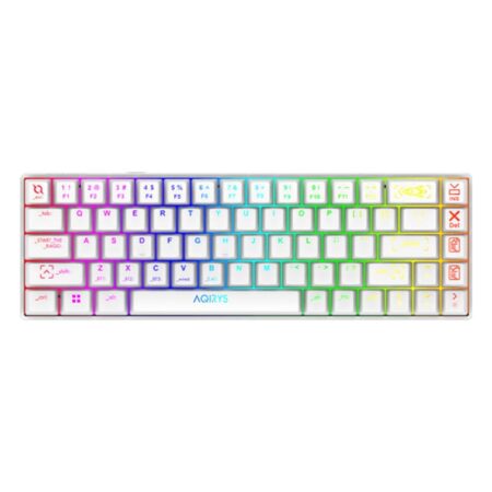 Clavier Gamer Mécanique Aqirys Mira 100% Anti-ghosting Rgb – Blanc Tunisie