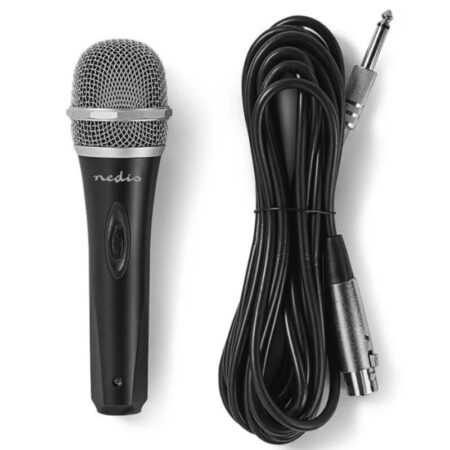 Microphone Filaire Nedis Cardioïde Avec Étui De Voyage -Noir -MPWD50BK-0718 Tunisie