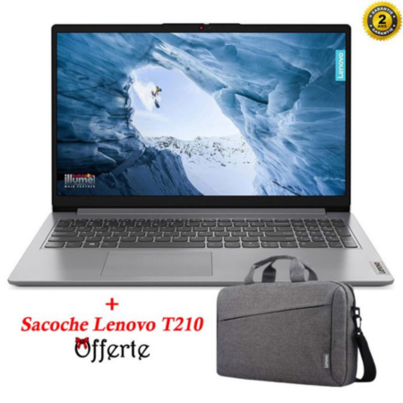 Pc Portable Lenovo IdeaPad 1 15IAU7 I5 12è Gén 8Go 512Go SSD – Gris – 82QD00E4FG Tunisie