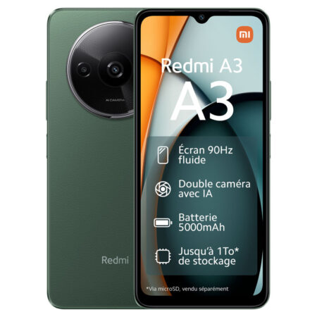 Smartphone Xiaomi Redmi A3 3 Go 64 Go Vert Tunisie