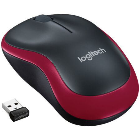 Souris Logitech Sans Fil M185 – Rouge -910-002237 Tunisie