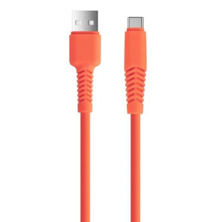 Câble De Charge Setty Usb-a Vers Usb-c 2.1a – Orange – GSM165718 Tunisie