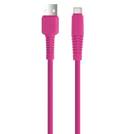 Câble De Charge SETTY USB-A Vers USB-C 2.1A – Rose – GSM165719 Tunisie