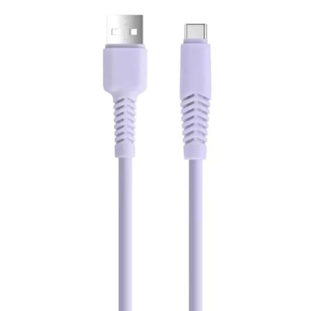 Câble De Charge SETTY USB-A Vers USB-C 2.1A – Violet – GSM165721 Tunisie