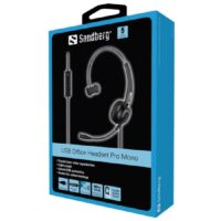 Casque Filaire Sandberg Pro Mono Office Usb – Noir -126-14 Tunisie