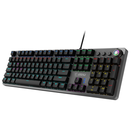 Clavier Gaming Filaire Mécanique Msi Forge Gk310 Rgb Red Switches – Noir -OS1-8ZA8015-000 Tunisie