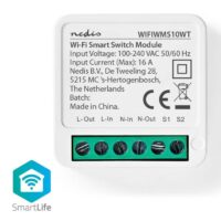 Interrupteur D’alimentation Smartlife Nedis  Wi-fi 3680w -Blanc – WIFIWMS10WT Tunisie