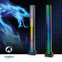 Lampe Led Gamer Nedis Rvb -Noir -GALDP110BK Tunisie