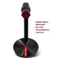 Microphone Filaire Gamer Spirit Of Gamer EKO -Rouge et Noir – MIC-EKO Tunisie