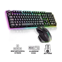 Pack Gaming Sans fil Spirit Of Gamer clavier semi mécanique + souris ULT600 RGB -Noir-CLS-MK600S-BK Tunisie