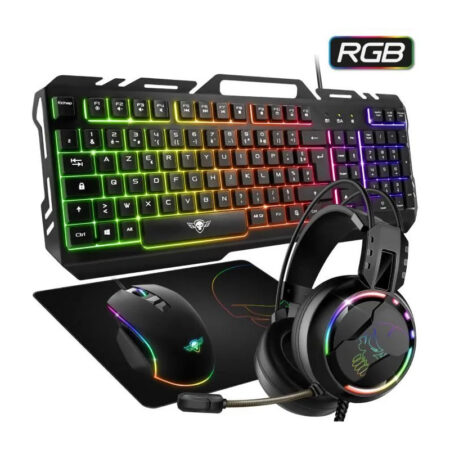 Pack Gaming 4EN1 Spirit Of Gamer clavier + souris + tapis + casque – CLS-PMKH5 Tunisie