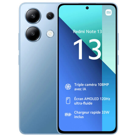 Smartphone Xiaomi Redmi Note 13 8Go – 256Go – Bleu Tunisie