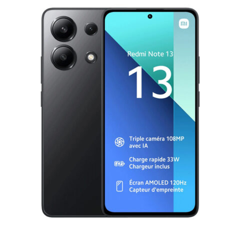 Smartphone Xiaomi Redmi Note 13 6Go – 128Go – Noir Tunisie