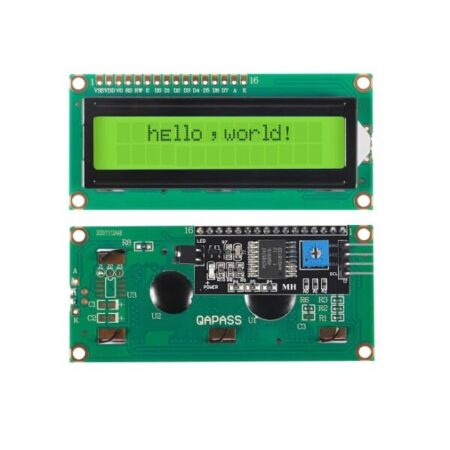 Module LCD série IIC I2C 1602, 16×2 caractères, jaune/vert avec rétroéclairage Tunisie