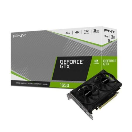 Carte Graphique PNY GeForce GTX 1650 4GB GDDR6 Dual Fan – VCG16504D6DFPPB Tunisie