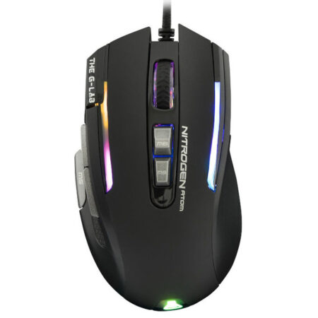 Souris Gamer Filaire avec 9 Bouton Programmable THE G-LAB KULT-NITROGEN-ATOME – Noir Tunisie