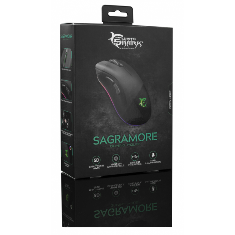 Souris Gamer White Shark GM-9003 Sagramore RGB Noir Tunisie