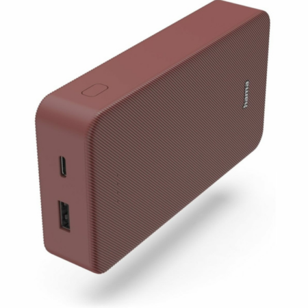 Power Bank “Hama”, 20000mah, Rouge -201717 Tunisie