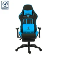 Chaise Gaming Dowinx LS-6670 Avec Fonction Massage Et Repose Pied- LS6670-BLUE Tunisie