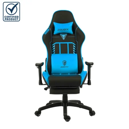 Chaise Gaming Dowinx LS-6670 Avec Fonction Massage Et Repose Pied- LS6670-BLUE Tunisie