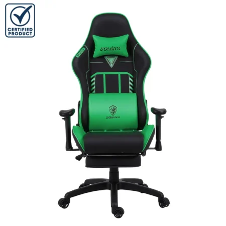 Chaise Gaming Dowinx LS-6670 Avec Fonction Massage Et Repose Pied- LS6670-VERT Tunisie