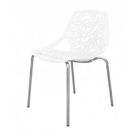 Chaise Chromé Confort – Blanc – CHC0046BC Tunisie