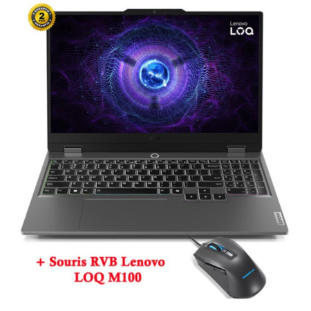 PC Portable Gamer LENOVO LOQ 15IAX9E i7 12è Gén 16Go 512Go RTX 4050 6G – 83LK006TFG Tunisie