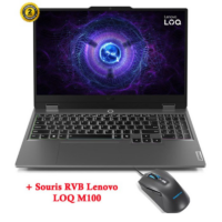 PC Portable Gamer LENOVO LOQ 15IAX9E i7 13è Gén 16Go 512Go RTX 4050 6G – 83DV010QFG Tunisie