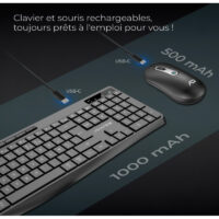 Ensemble Clavier Et Souris Gamer Sans Fil Advance R-type Cls-3100 Rgb – Noir -CLS-3100BK Tunisie