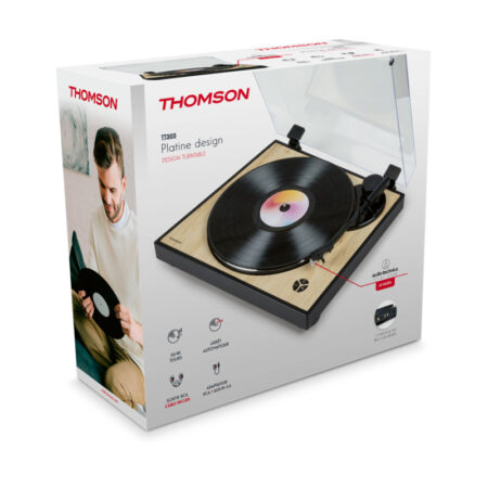 Platine Vinyle Design Thomson Tt300 – Noir&bois – TT300 Tunisie