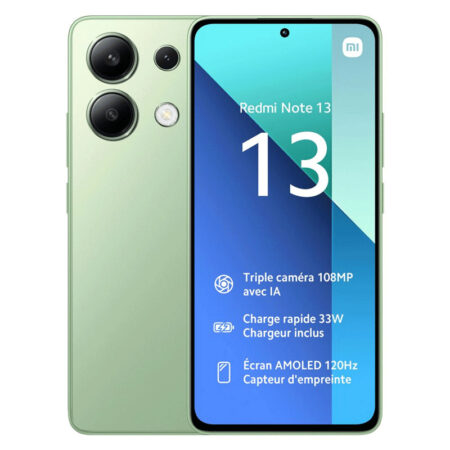 Smartphone Xiaomi Redmi Note 13 8Go – 512Go – vert Tunisie