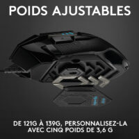 Souris Filaire Gaming Logitech G502 Hero -Noir – 910-005471 Tunisie