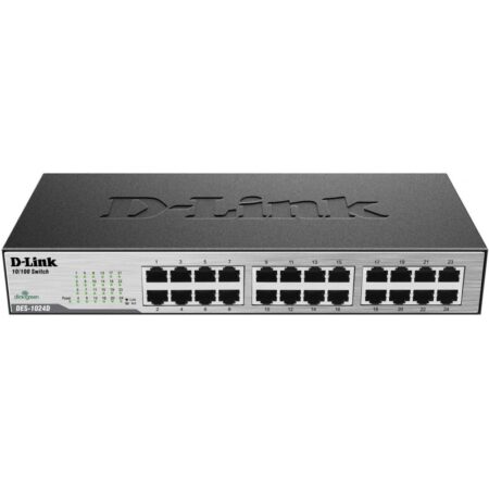 Switch 24 Ports 10/100mbps D-link -Noir -Des-1024d/e Tunisie