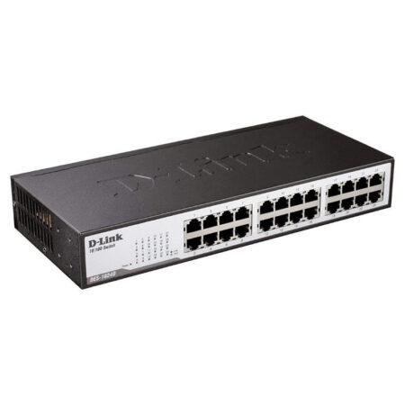 Switch 24 Ports 10/100mbps D-link -Noir -Des-1024d/e Tunisie