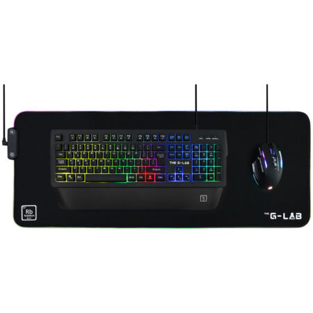 Tapis Souris RGB XXL  G-LAB PAD-RUBIDIUM – Noir Tunisie