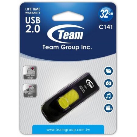 Clé USB Team Group C141 32 Go Noir – TC14132GY01 Tunisie