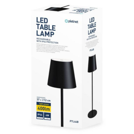 Lampe de bureau Sans Fil Platinet 10W -Noir – PTL44B Tunisie