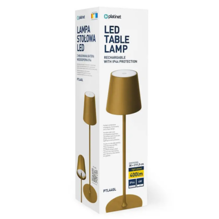 Lampe de bureau Sans Fil Platinet 10W -Gold- PTL44GL Tunisie