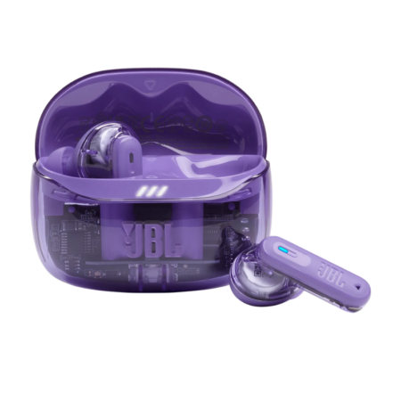 Écouteurs Sans fil JBL Earbuds Tune Beam 2  – Ghost Edition Purple – 01652 Tunisie