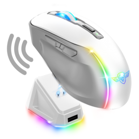 Souris Gamer Sans Fil Spirit Of Gamer Elite M50 Rgb – Blanc – S-EM50WT Tunisie