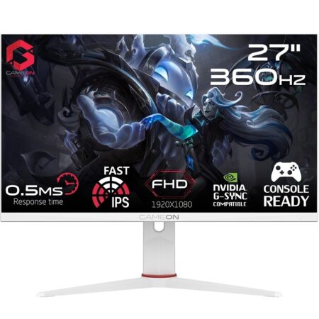 Ecran Gamer GAMEON GOA27FHD360IPS 27″ FHD IPS 360HZ – Blanc Tunisie