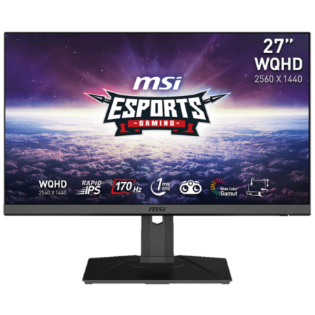 Ecran Gaming MSI G272QPF 27″ WQHD IPS 170 Hz -Noir – 9S6-3CD39T-001 Tunisie