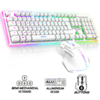 Ensemble Clavier et Souris Gamer Sans Fil Spirit of Gamer ULTIMATE 600 Blanc – CLS-MK600S-WT Tunisie