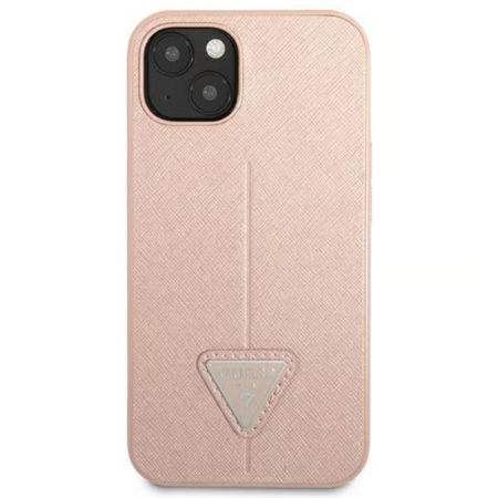 Etui Guess Saffiano triangle  pour IPhone 14 Plus – Rose -06549 Tunisie