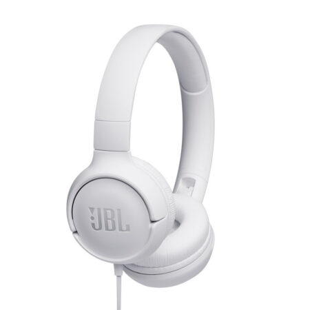 Micro Casque JBL T500 Filaire – Blanc Tunisie