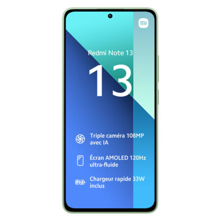 Smartphone Xiaomi Redmi Note 13 8Go – 512Go – vert Tunisie