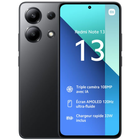 Smartphone Xiaomi Redmi Note 13 8Go – 128Go – Noir Tunisie