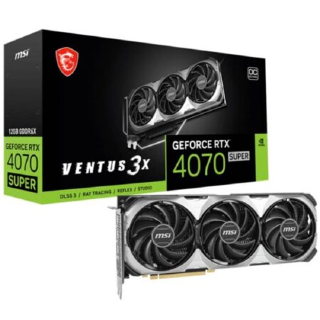 Carte Graphique Gamer MSI GeForce RTX 4070 SUPER 12G VENTUS 3X OC – 912-V513-839 Tunisie