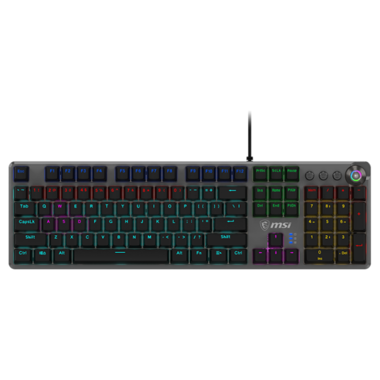 Clavier Gaming Filaire Mécanique Msi Forge Gk310 Rgb Red Switches – Noir -OS1-8ZA8015-000 Tunisie